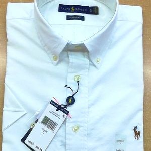 POLO RALPH LAUREN Mens Oxford Shirts Short/S  White